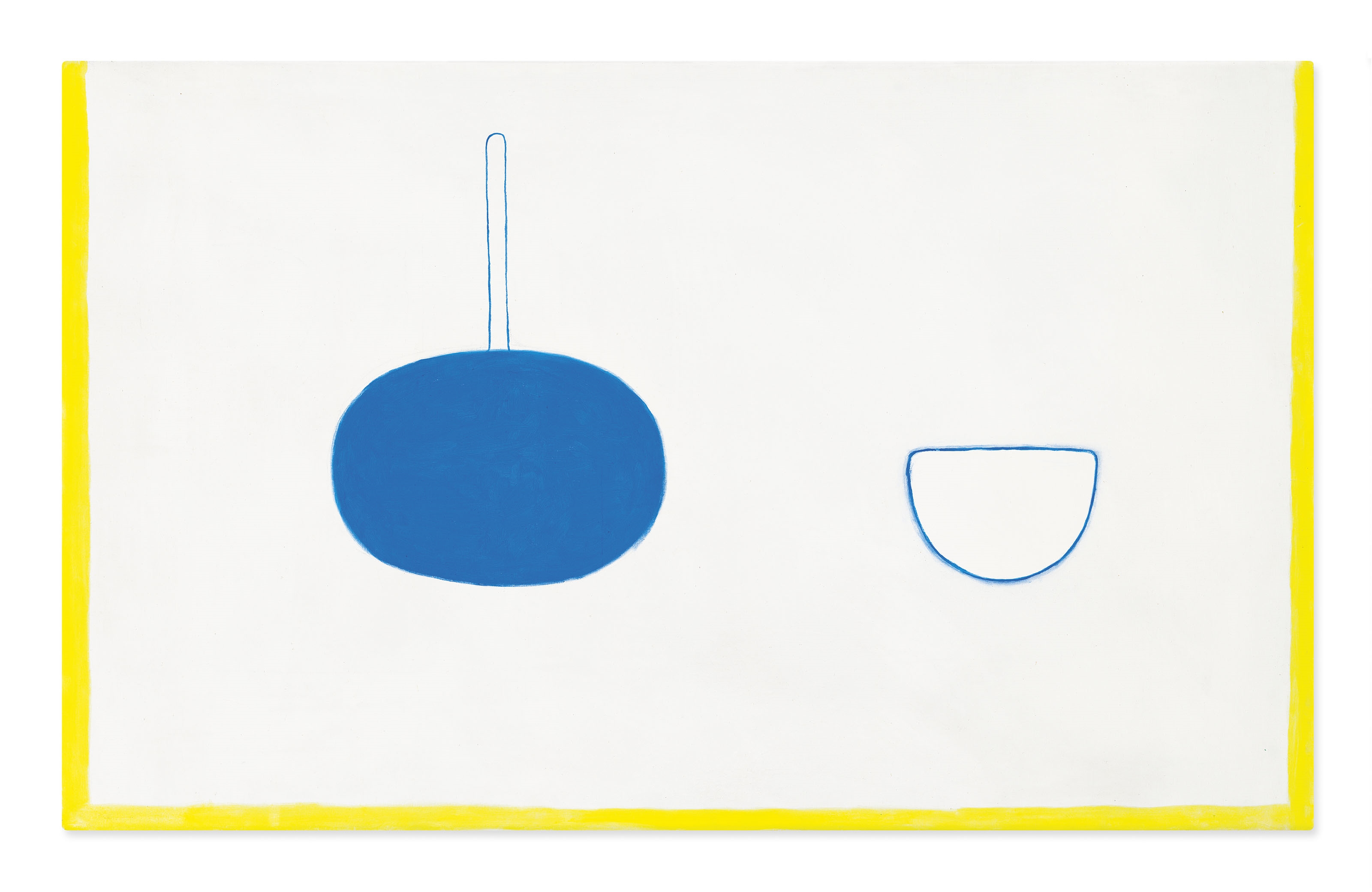 Blue, White and Yellow by William Scott, Painted in 1971