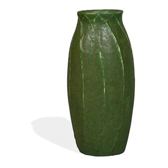 Ovoid Vase with Overlapping Leaves - Norma Pierce
