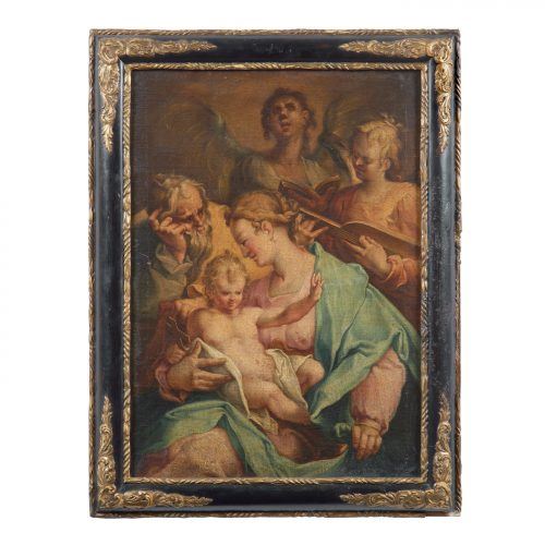 Holy Family with Angels by Bartholomeus Spranger