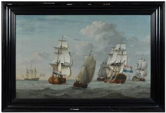 Dutch Ships in a Harbor - Joghem de Vries