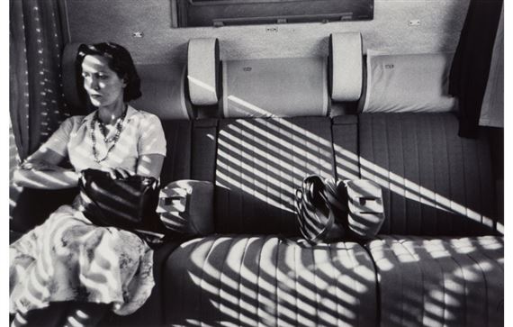 Aboard Le Mistral, Arles, Paris, France by Charles Harbutt, 1975