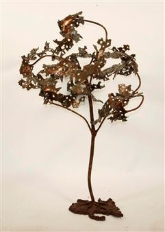 Metal sculpture depicting a tree - Gordon Brott