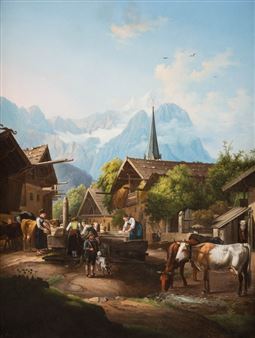 Set of paintings - Monogrammist H.B.