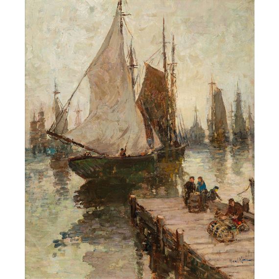 Harbor Scene by Paul King