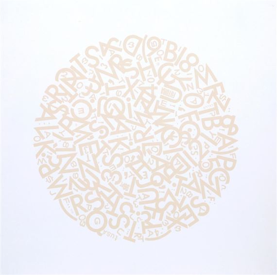 The Alphabet (Beige) by Jules Engel, 1970