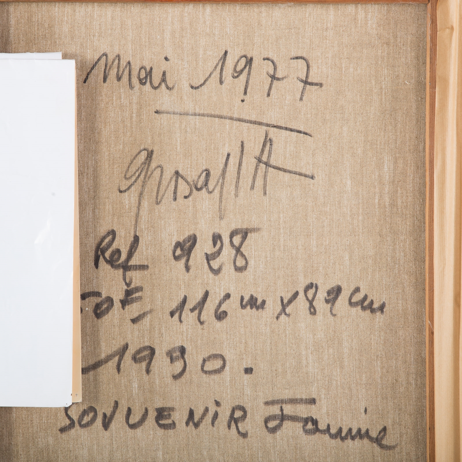 Artwork by Alain Grosajt, Alain Grosajt. Untitled Abstract, Made of Oil on canvas