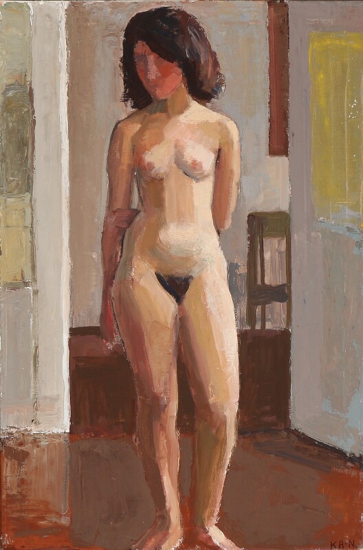 Artwork by Knud Raaschou-Nielsen, Two studies, Made of Oil on canvas and pencil on paper