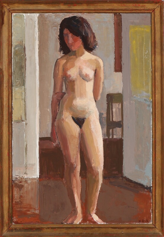 Artwork by Knud Raaschou-Nielsen, Two studies, Made of Oil on canvas and pencil on paper