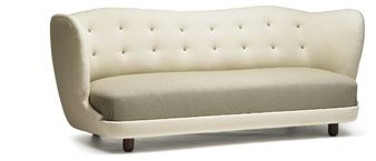 A rare, freestanding three seater sofa - Hans-Christian Hansen