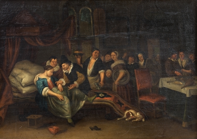 La visite du médecin by Jan Steen, Dutch School, 17th Century
