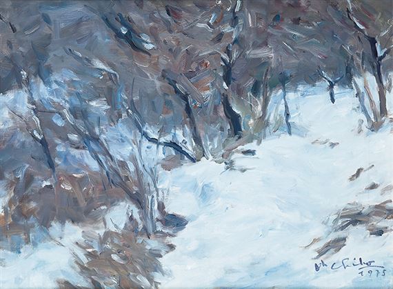 Snowscape by Oh Chi-Ho, 1975