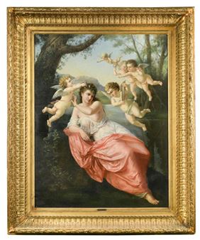 Venus attended by putti - Helene Durand