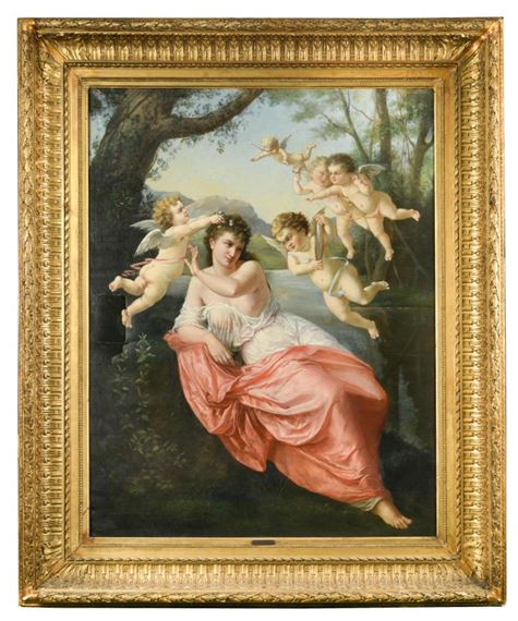 Venus attended by putti by Helene Durand