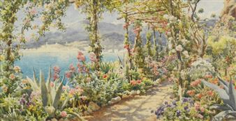 Mr Harker's Garden, by Pont St Louis, Menton, France - Arthur Burrington