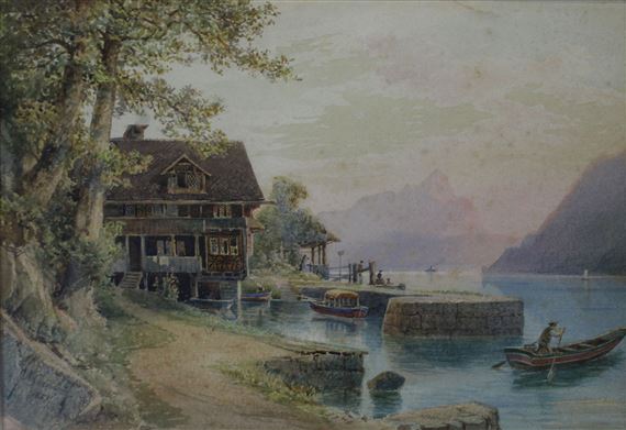 Lake Maggiore (Laguna) by Nicolas Chevalier, 1887