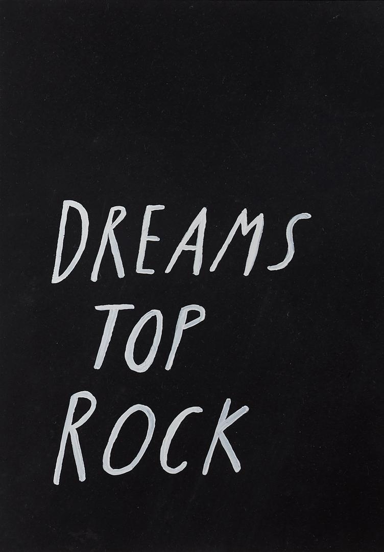 Artwork by Erica Van Zon, Dreams Top Rock, Made of gouache on paper