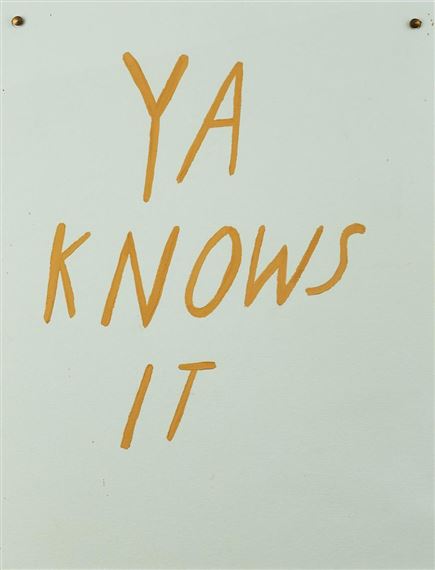 Ya Knows It by Erica Van Zon, 2014