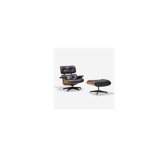 Lounge chair and ottoman by Charles & Ray Eames, late 20th C