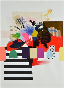 Paper Bouquet (vintage letter + stripes) - Emily Filler