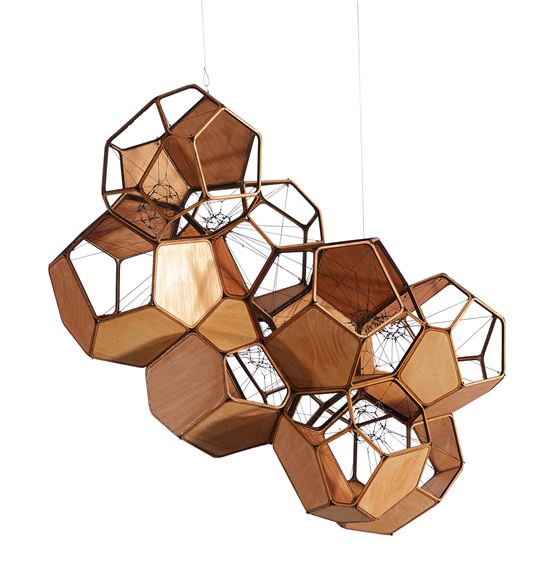 AIR-PORT-CITY/CLIUD CITY/9 CLOUD MODULES 30 NET by Tomas Saraceno