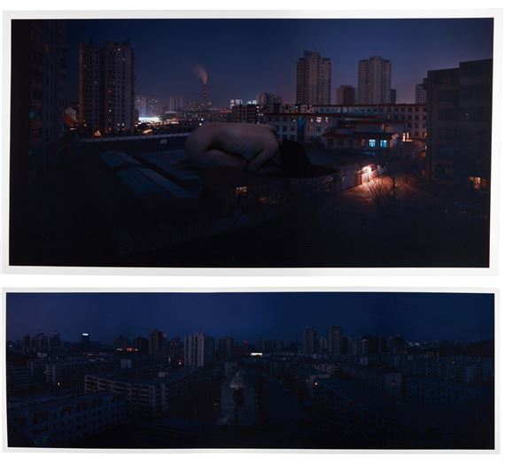 25:00 No. 1 & 25:00 No. 2 by Chen Lingyang, Executed in 2002