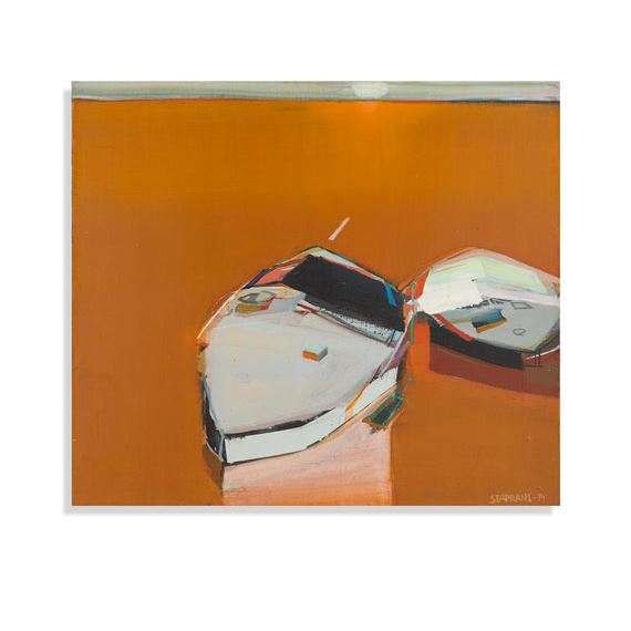 Boats in Sunset Colors , 1974 by Raimonds Staprans, 1974