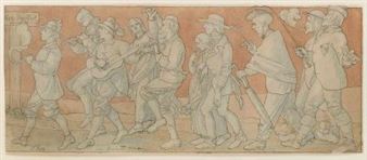 Zug der Künstler nach Frankfurt - Karl Julius Gratz