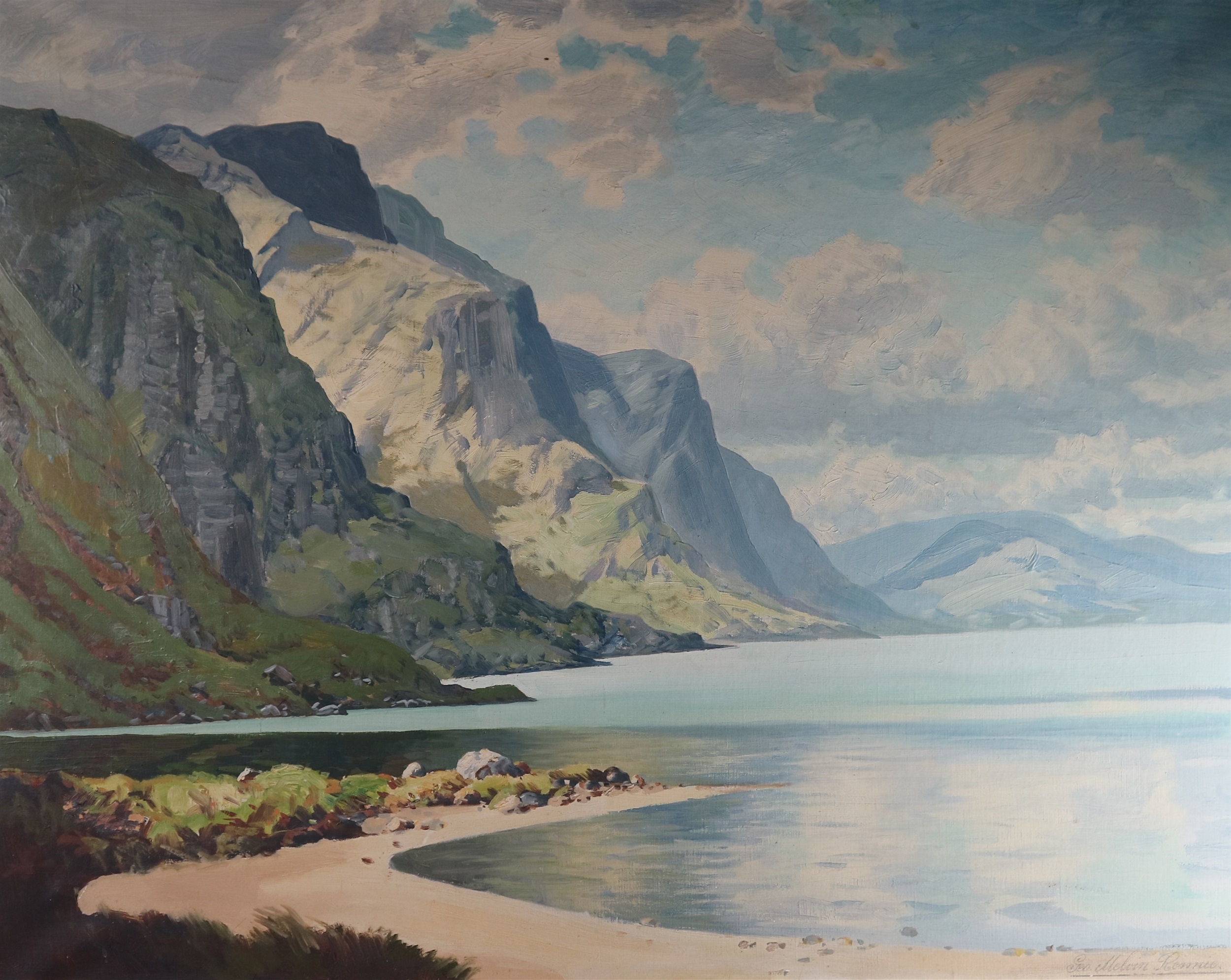 George Melvin Rennie | Paisaje con acueducto | MutualArt