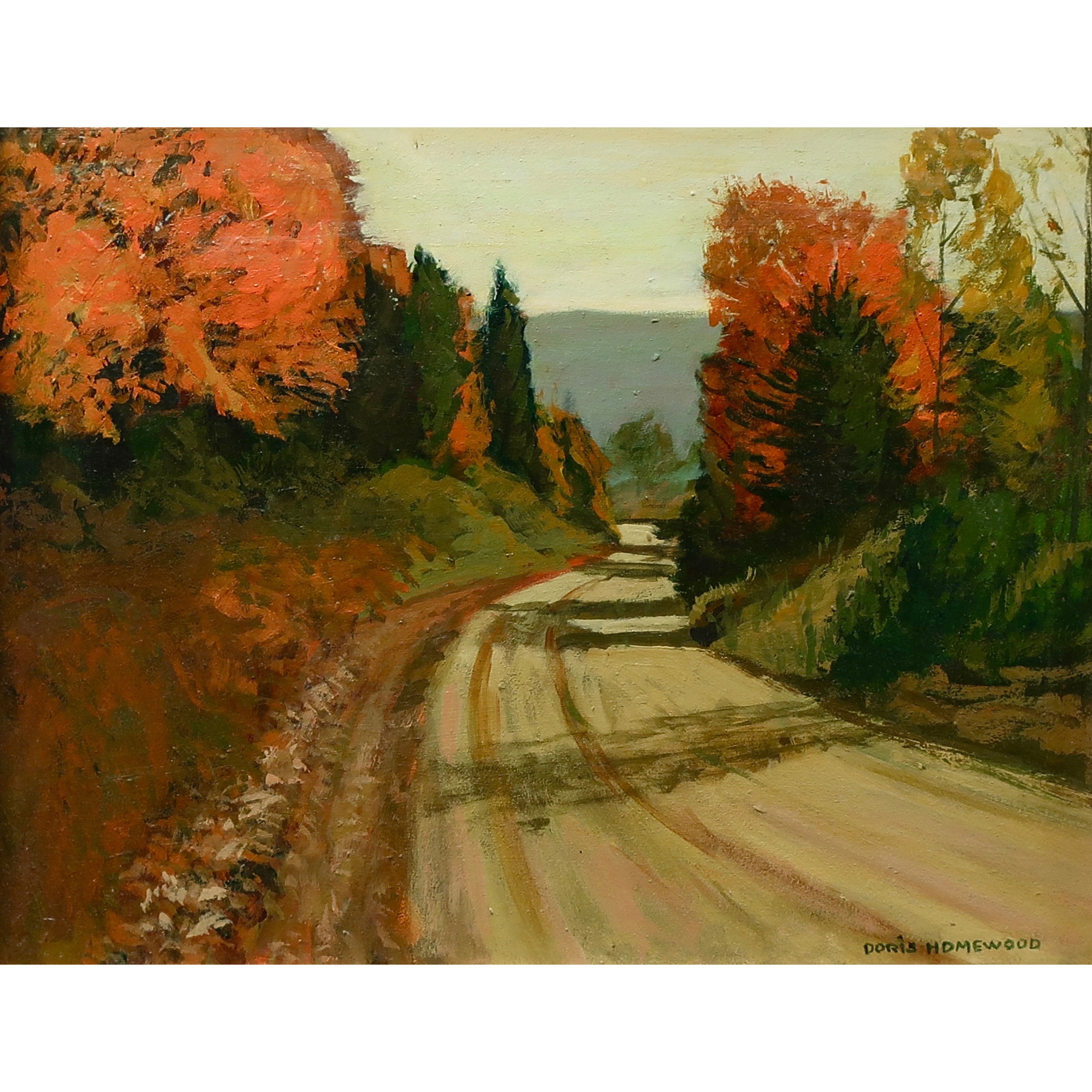 Artwork by Doris Homewood, FALL AFTERNOON, Made of OIL ON MASONITE