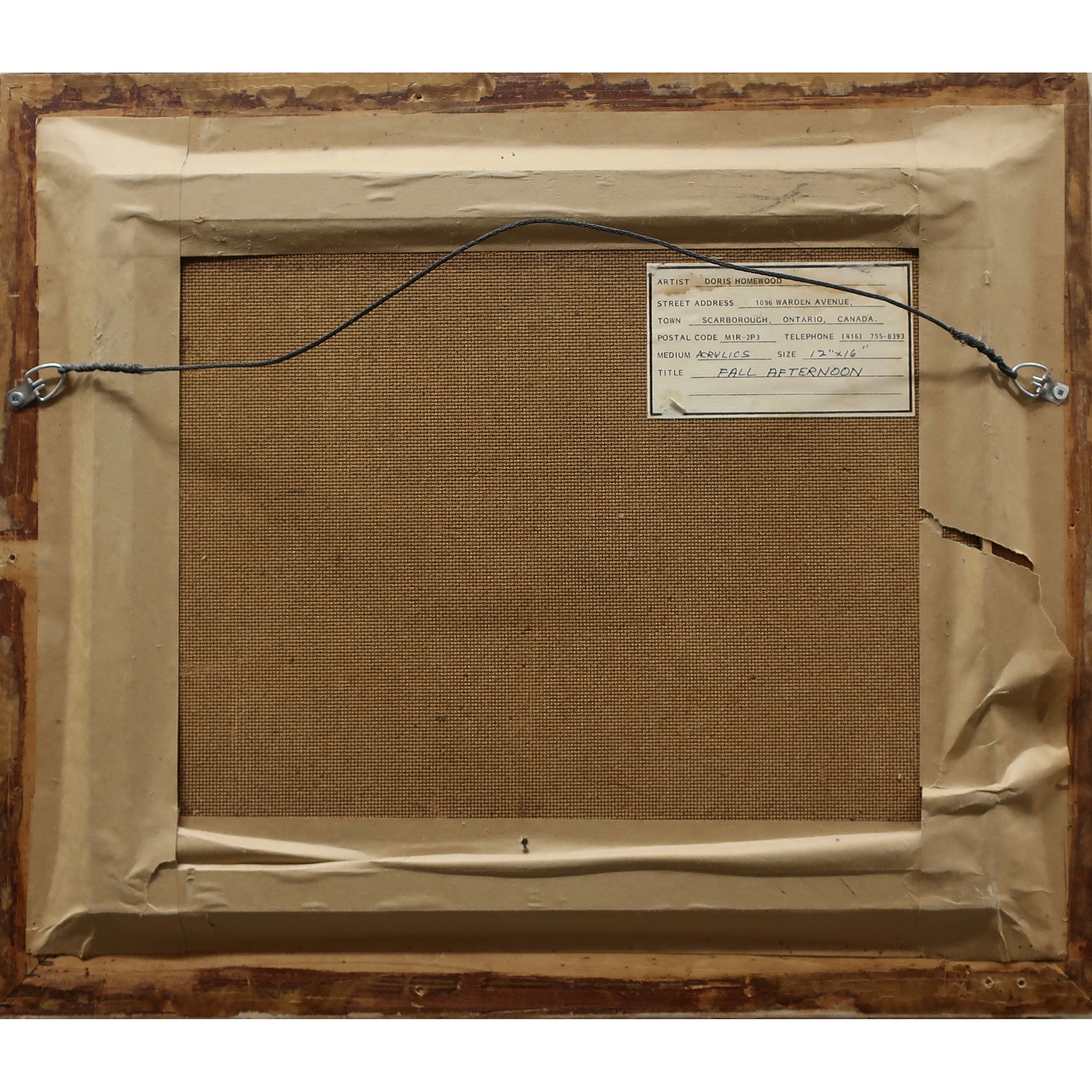 Artwork by Doris Homewood, FALL AFTERNOON, Made of OIL ON MASONITE