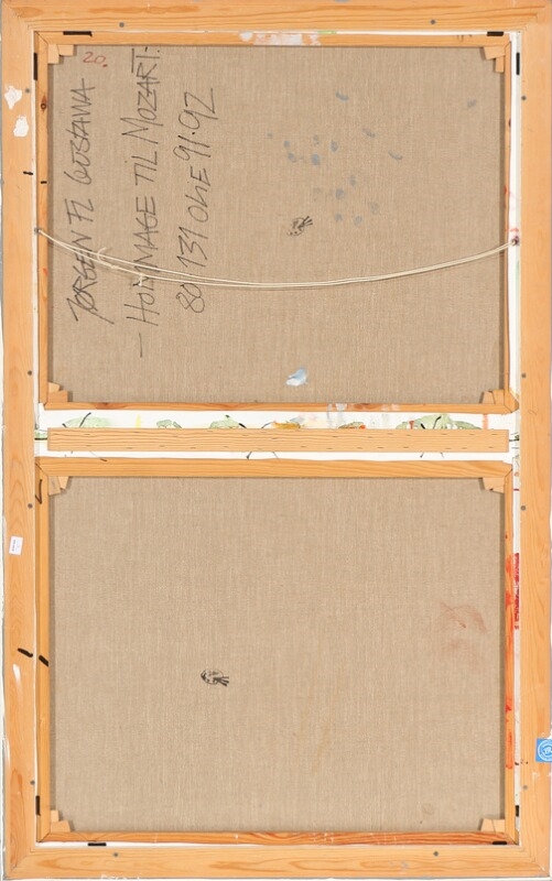 Artwork by Jørgen Flemming Gustawa, “Hommage til Mozart”, Made of Oil on canvas