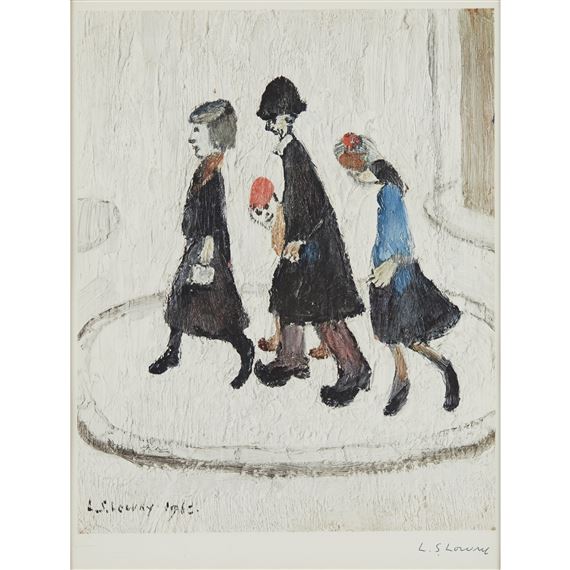 THE FAMILY by Laurence Stephen Lowry