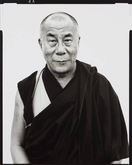 His Holiness The Dalai Lama, Kamataka, India, January, 1998 by Richard Avedon