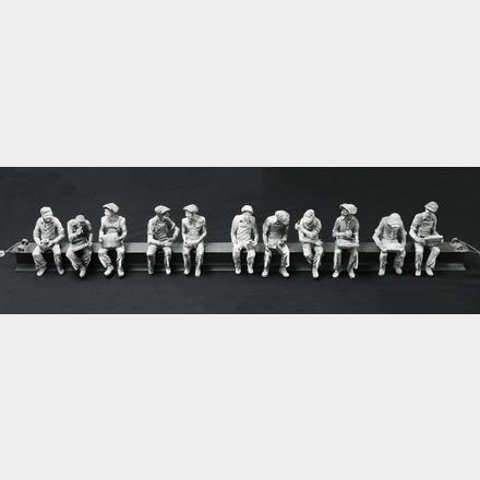 Artwork by Sergio Furnari, Lunchtime on a Skyscraper, Made of photograph