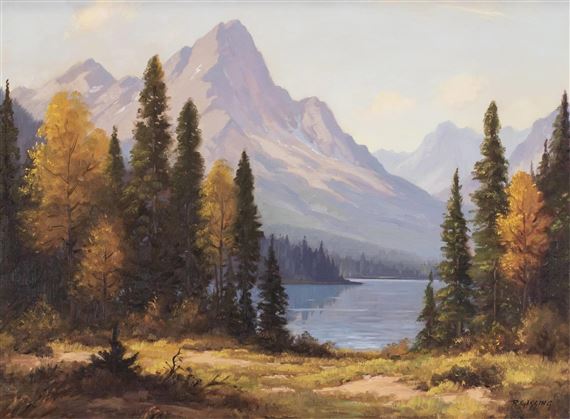 COLUMBIA VALLEY, B.C by Roland Gissing, 1954