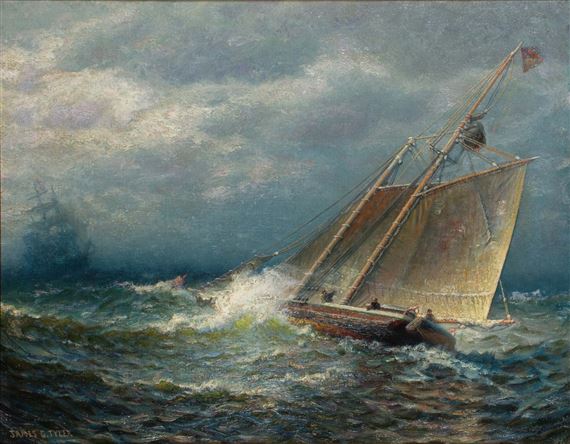 Ships at Sea by James Gale Tyler, 1912