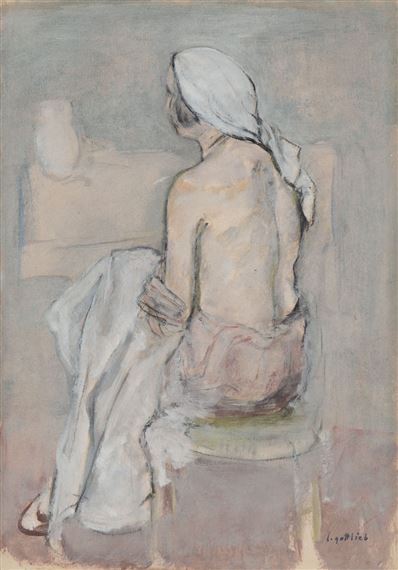 Half-nude by Leopold Gottlieb, circa 1931