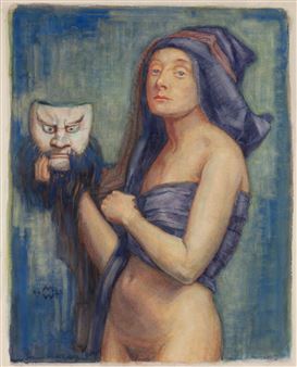 Nude with mask. Wanda Bibrowicz - Max Wislicenus