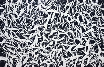 Simon Hantaï: Les Noirs Du Blanc, Les Blancs Du Noir - Gagosian, Le Bourget
