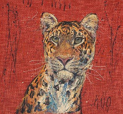 Fritz Rudolf Hug | Junge Leopardin (1968) | MutualArt