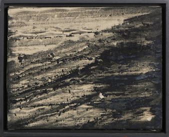 Burned Rubber Linen Landscape - Guy Overfelt