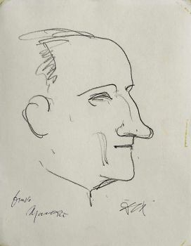 Porträt Giacomo Manzù by Otto Dix
