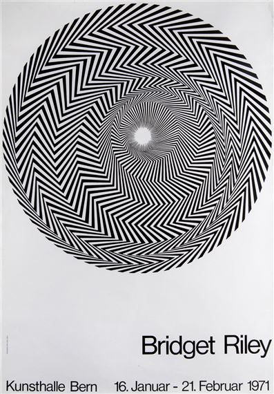 Bridget Riley | Blaze Exhibition Poster (1971) | MutualArt