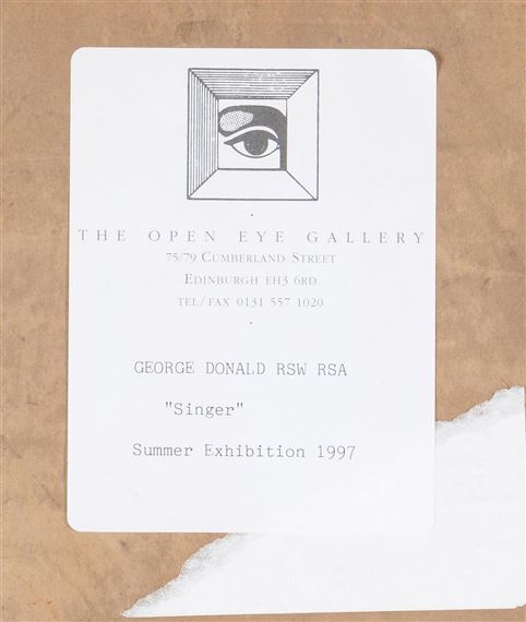 George Donald | Singer | MutualArt
