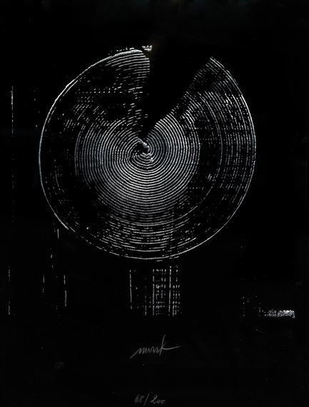 "Zirkel-Raster" by Heinz Mack, 1974