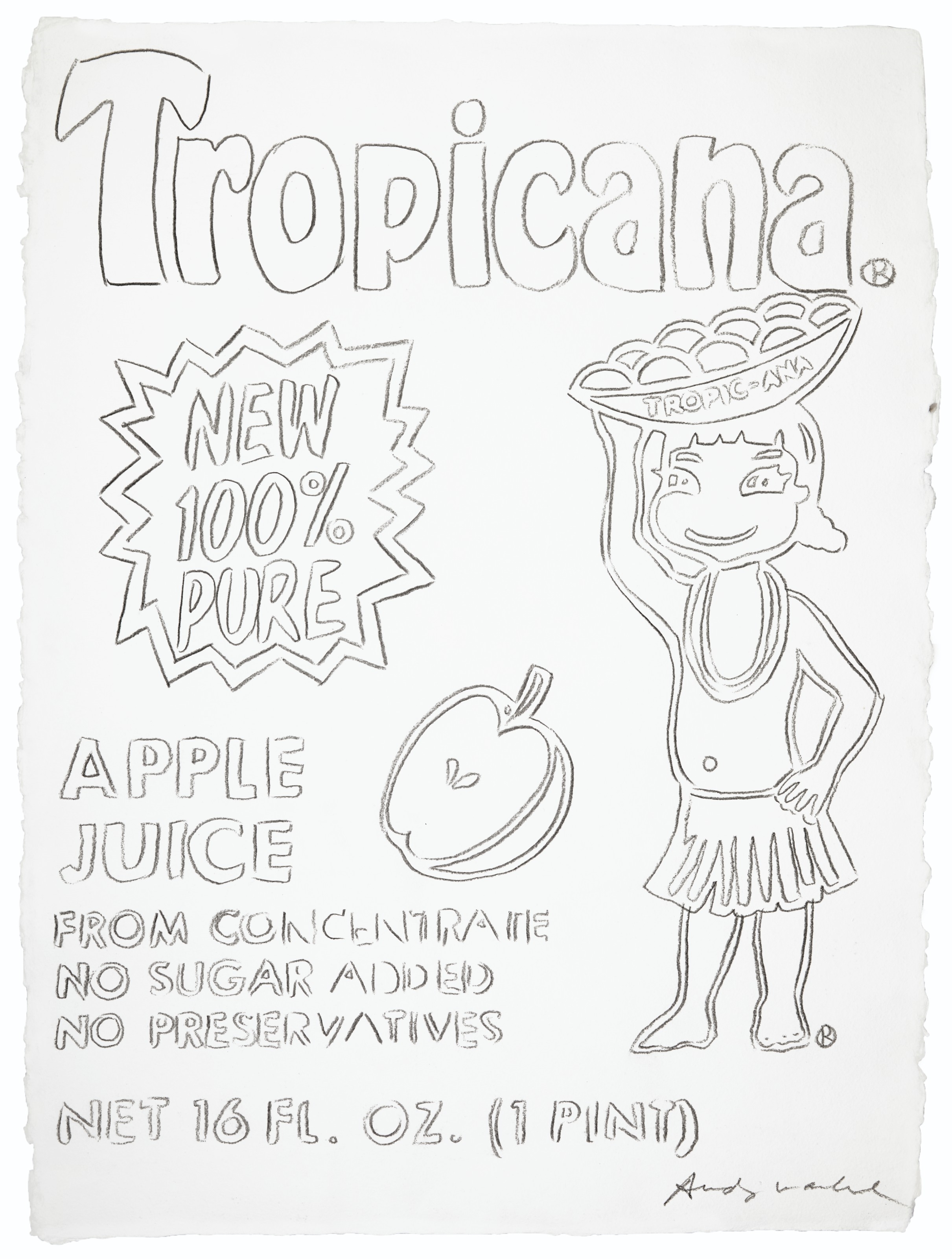 Apple Juice Coloring Page