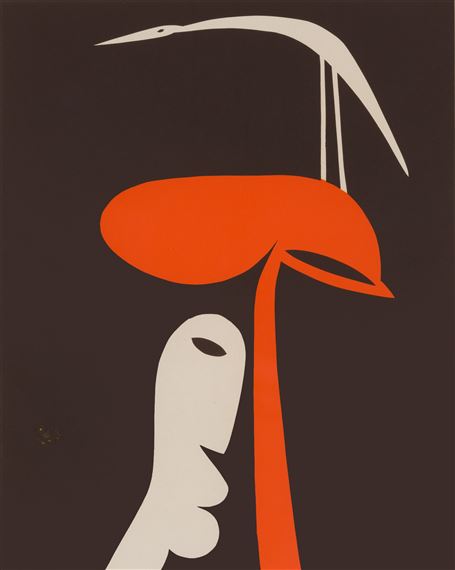 Walter Whall Battiss | Man, Tree and Bird | MutualArt