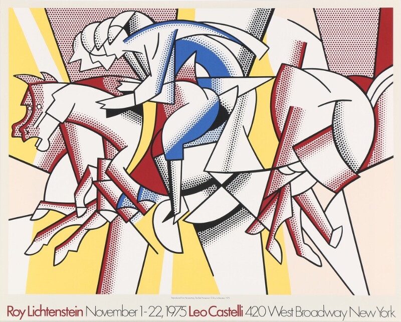 Exhibition poster from New York by Roy Lichtenstein, 1975