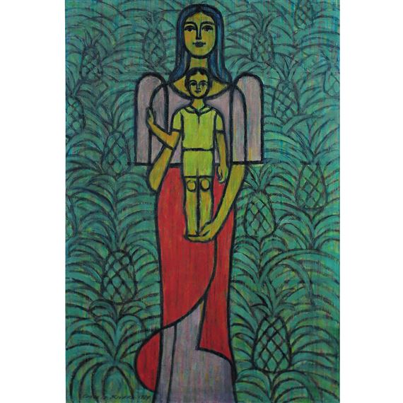 Madonna of the Pinyahan by Cenon Rivera, 1979