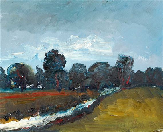 Herbstlandschaft by Leopold Häfliger, 1981